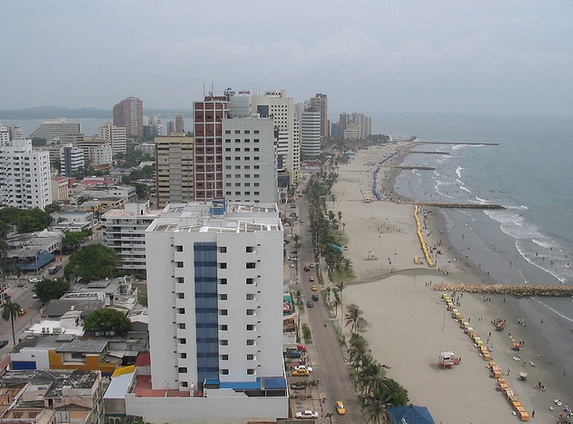 Bocagrande, el sector moderno de Cartagena de Indias